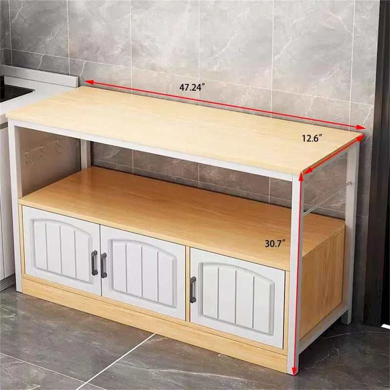 Armoire de rangement de cuisine, armoire de rangement utilitaire autoportante