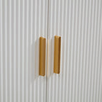 Buffet moderne à texture ondulée avec 3 portes