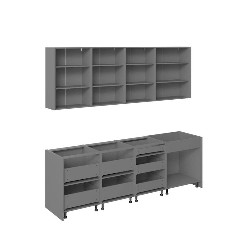 Collection Kitchen Fusion, base blanche mate, largeur 8,5 pi (103 x 24 po)