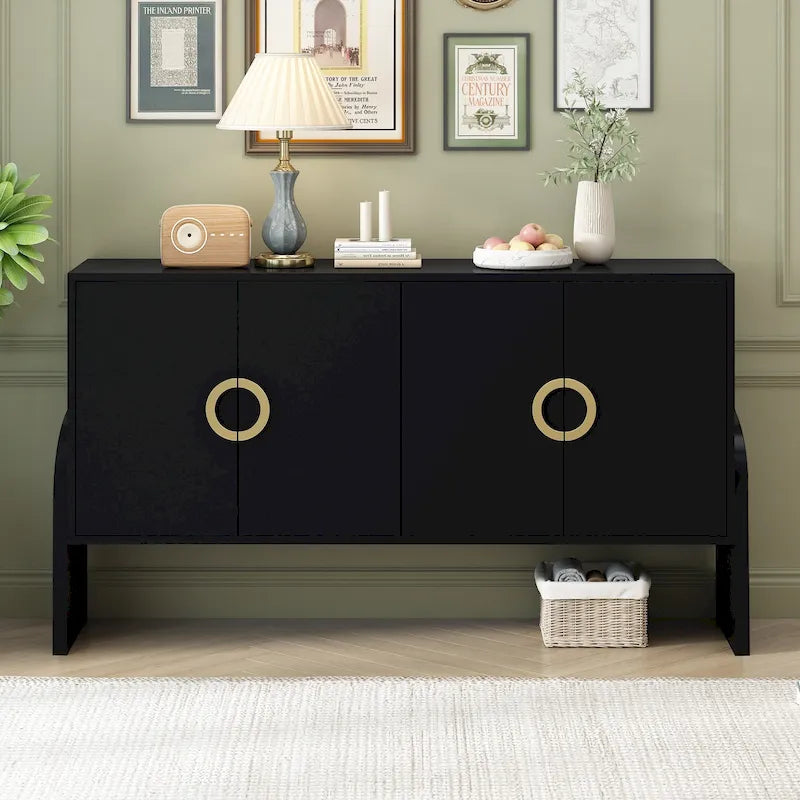 Armoire de rangement de 33,80 po de hauteur avec étagères réglables
