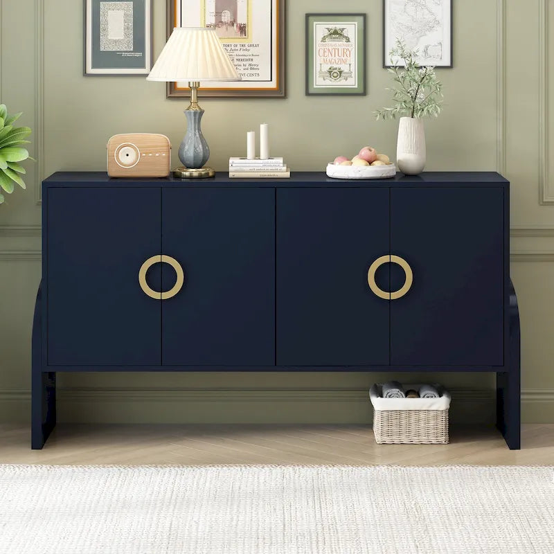 Armoire de rangement de 33,80 po de hauteur avec étagères réglables