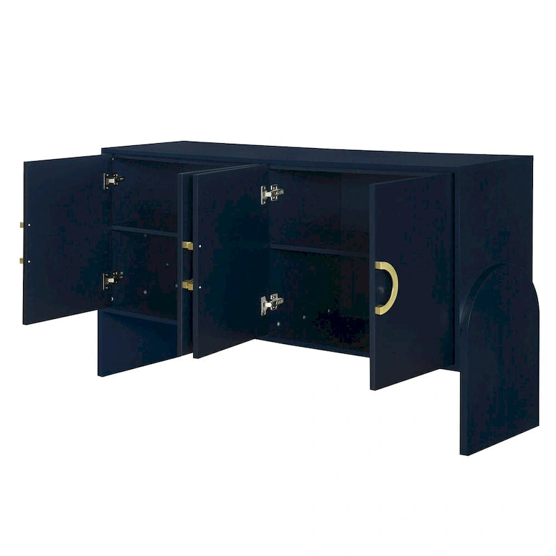 Armoire de rangement de 33,80 po de hauteur avec étagères réglables