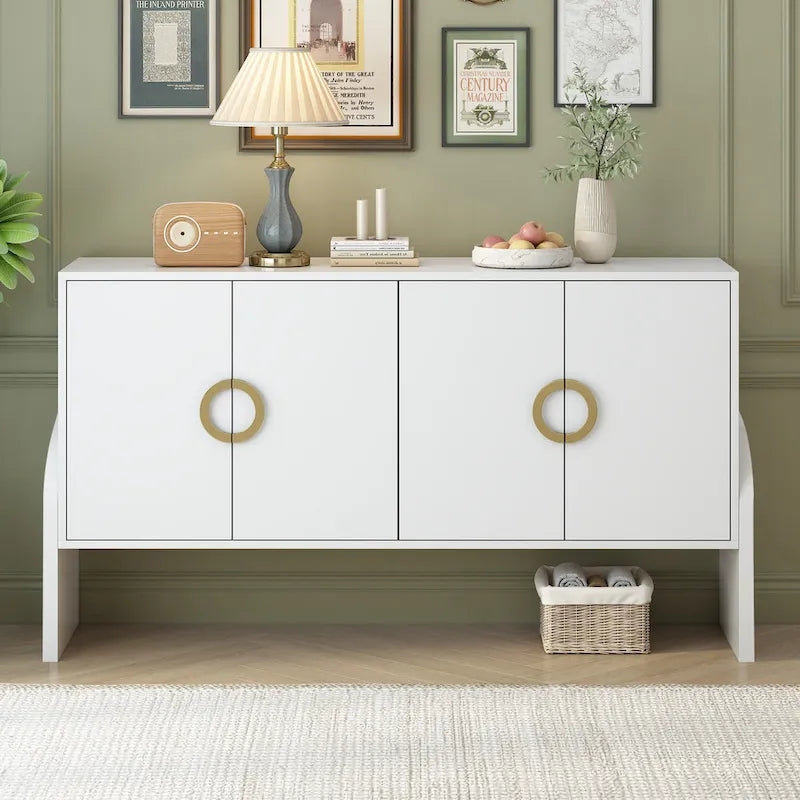 Armoire de rangement de 33,80 po de hauteur avec étagères réglables