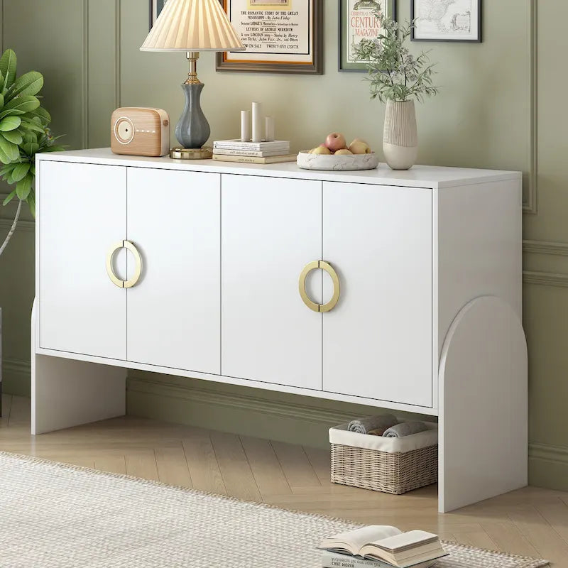 Armoire de rangement de 33,80 po de hauteur avec étagères réglables