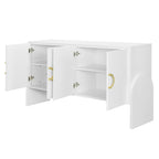 Armoire de rangement de 33,80 po de hauteur avec étagères réglables