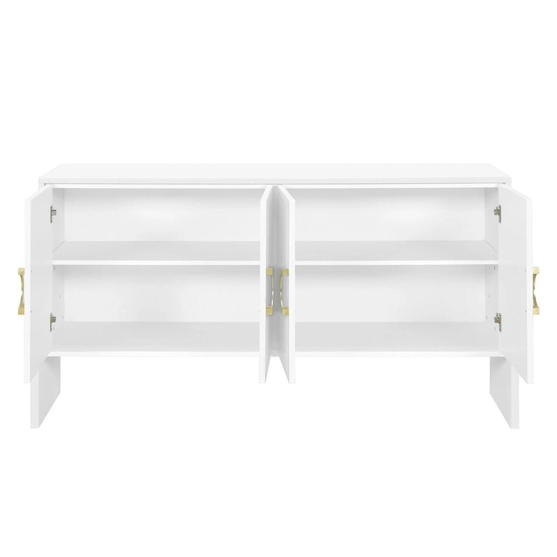 Armoire de rangement de 33,80 po de hauteur avec étagères réglables