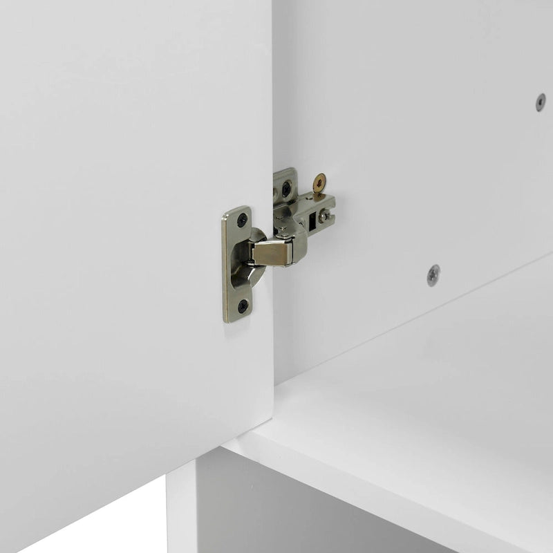 Armoire de rangement de 33,80 po de hauteur avec étagères réglables