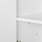 Armoire de rangement de 33,80 po de hauteur avec étagères réglables
