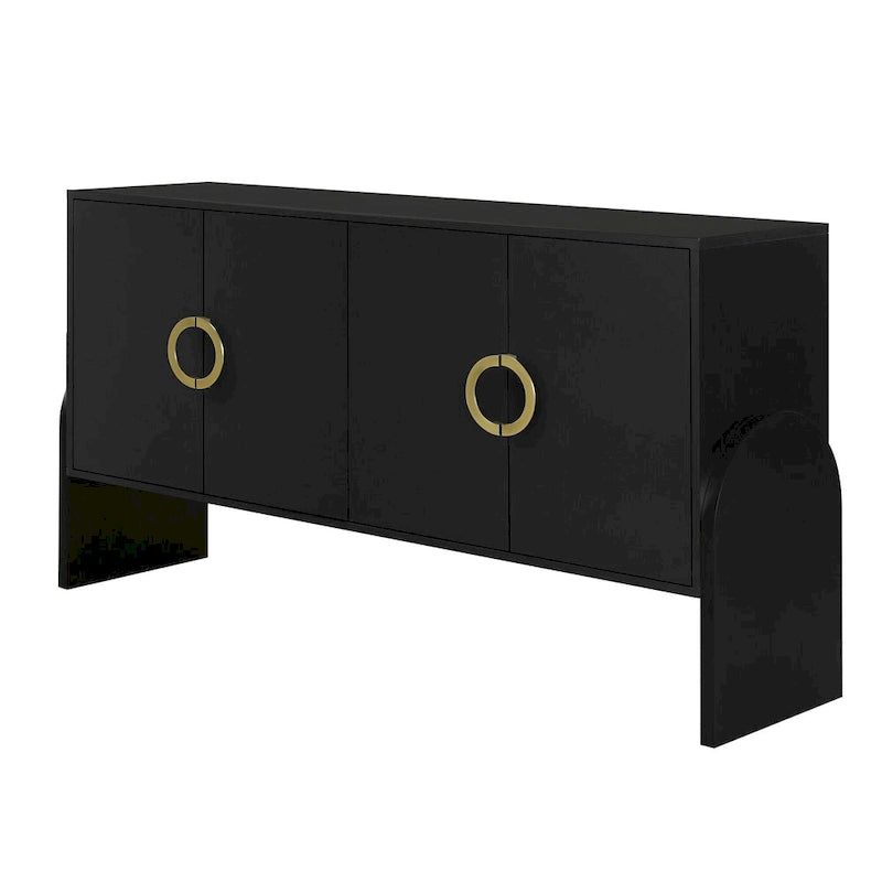 Armoire de rangement de 33,80 po de hauteur avec étagères réglables