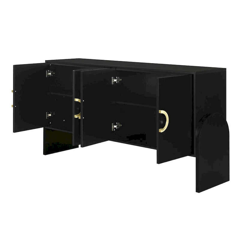 Armoire de rangement de 33,80 po de hauteur avec étagères réglables