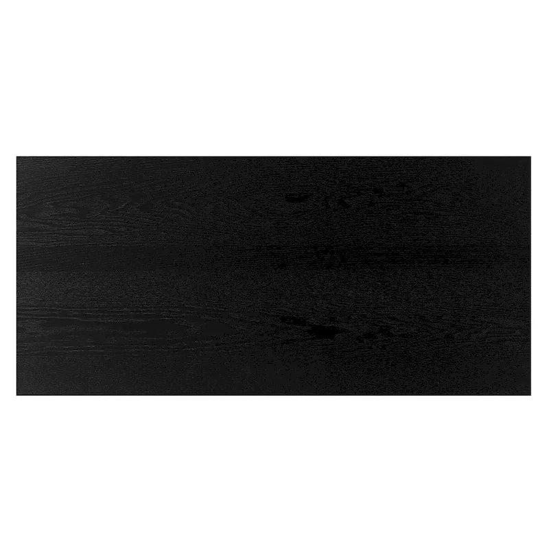 Meuble d'appoint avec placage en bois massif et piètement en métal - 34 cm (L) x 15,5 cm (l) x 31,9 cm (H)