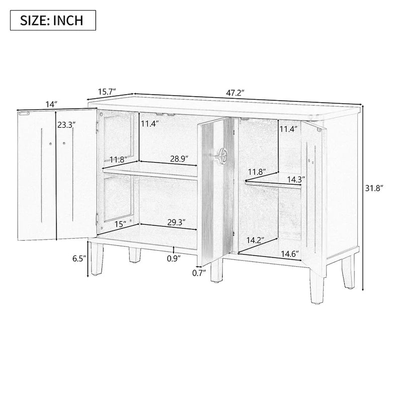 Armoire en bois stable et robuste