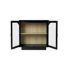 2 armoires de rangement avec porte vitrée pour salon, salle à manger, bureau