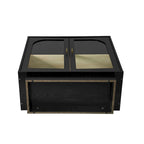 2 armoires de rangement avec porte vitrée pour salon, salle à manger, bureau