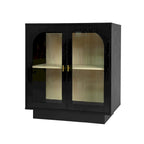 2 armoires de rangement avec porte vitrée pour salon, salle à manger, bureau