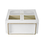 2 armoires de rangement avec porte vitrée pour salon, salle à manger, bureau