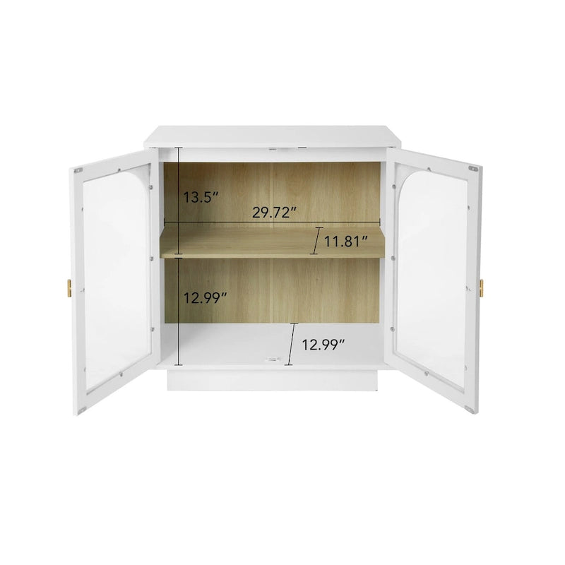 2 armoires de rangement avec porte vitrée pour salon, salle à manger, bureau