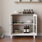Meuble de cuisine avec portes doubles vitrées