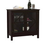 Meuble de cuisine avec portes doubles vitrées