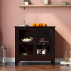 Meuble de cuisine avec portes doubles vitrées