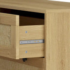 Commode moderne en rotin, 30,31 cm, meuble de rangement en rotin à 3 tiroirs, commode pour chambre, tiroirs tressés en corde, commode en rotin