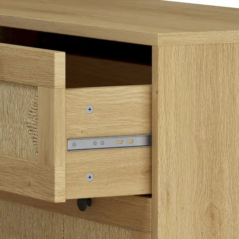 Commode moderne en rotin, 30,31 cm, meuble de rangement en rotin à 3 tiroirs, commode pour chambre, tiroirs tressés en corde, commode en rotin