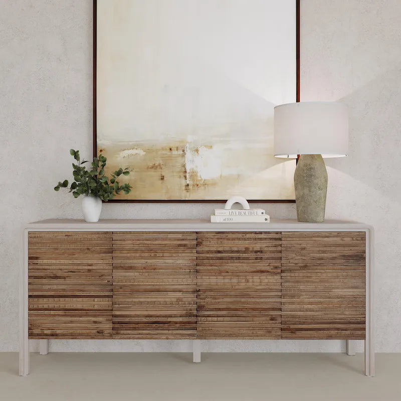 Buffet 4 portes Elodie de Classic Home - 79 cm (L) x 17 cm (P) x 34 cm (H)
