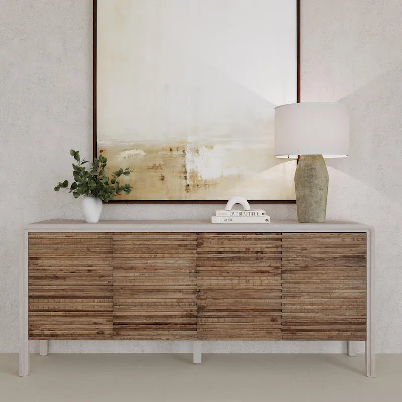 Buffet 4 portes Elodie de Classic Home - 79 cm (L) x 17 cm (P) x 34 cm (H)