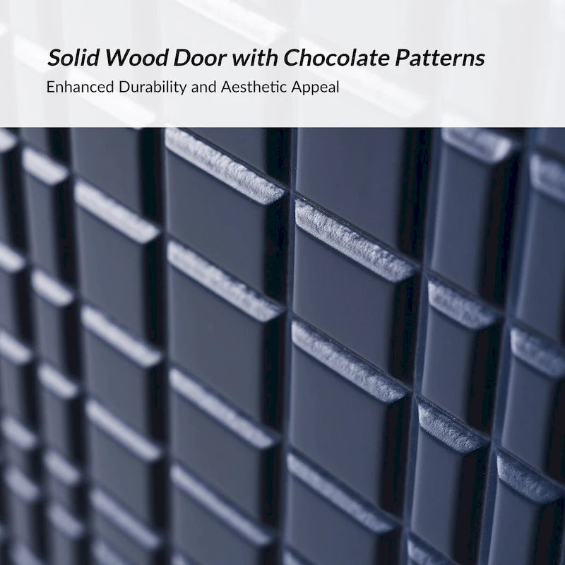 Meuble d'appoint Arnold moderne de 76 cm de haut, à 2 portes et pieds en métal, par HULALA HOME