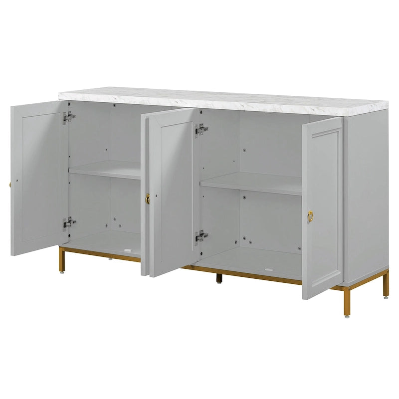 Buffet de 59 pouces avec étagère réglable