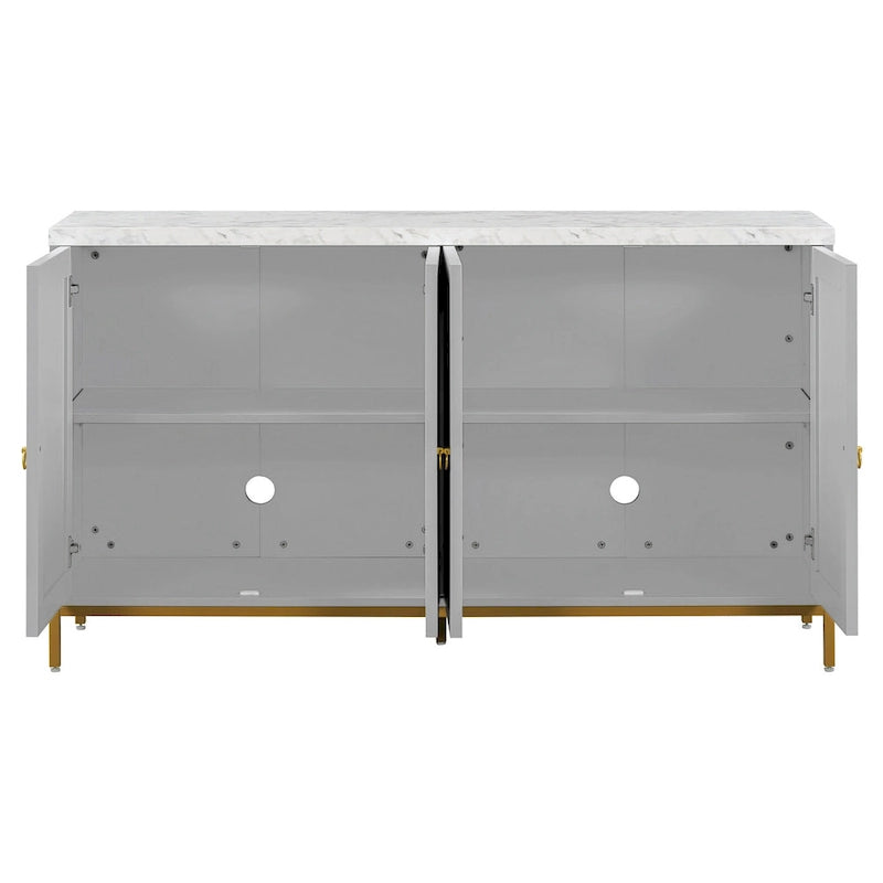 Buffet de 59 pouces avec étagère réglable