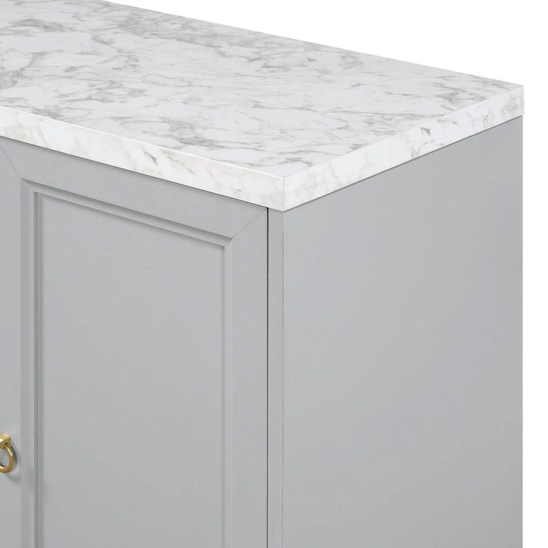 Buffet de 59 pouces avec étagère réglable