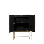 Armoire haute Allen à 2 portes en rotin naturel, étagère réglable, montage facile, meuble autoportant pour salon ou chambre.