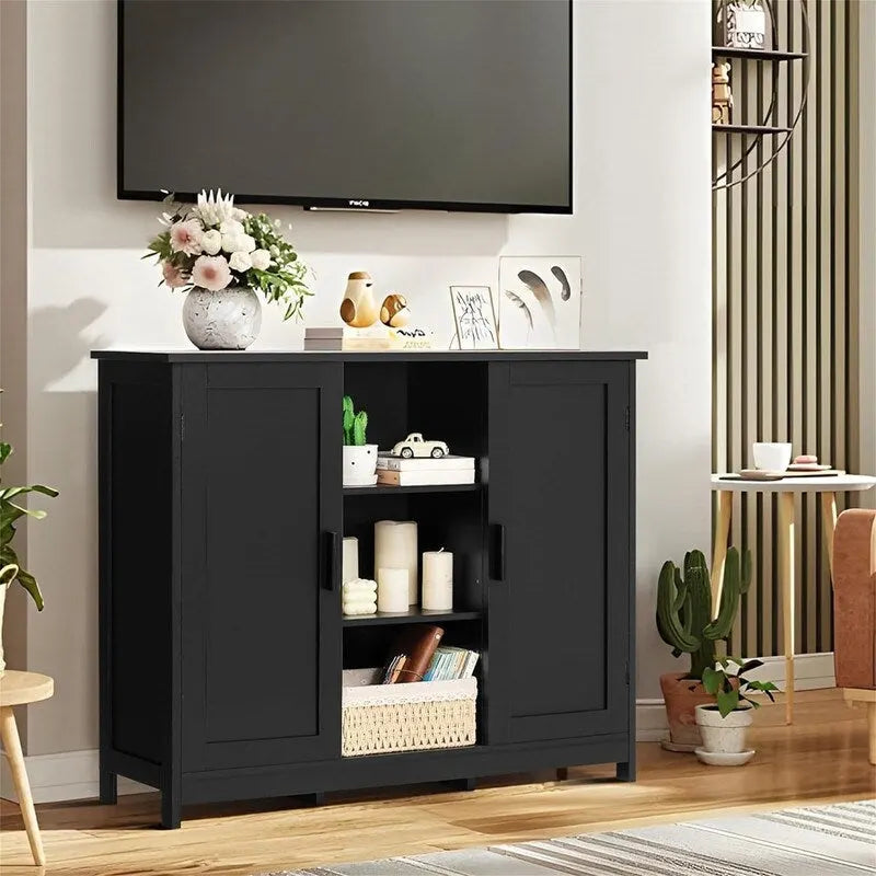 Armoire de rangement à 2 portes et 4 étagères - 11,8 cm (P) x 35,4 cm (L) x 31,7 cm (H)