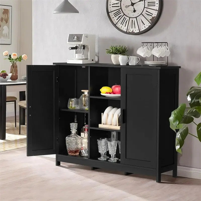 Armoire de rangement à 2 portes et 4 étagères - 11,8 cm (P) x 35,4 cm (L) x 31,7 cm (H)