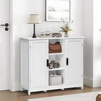 Armoire de rangement à 2 portes et 4 étagères - 11,8 cm (P) x 35,4 cm (L) x 31,7 cm (H)