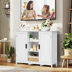 Armoire de rangement à 2 portes et 4 étagères - 11,8 cm (P) x 35,4 cm (L) x 31,7 cm (H)