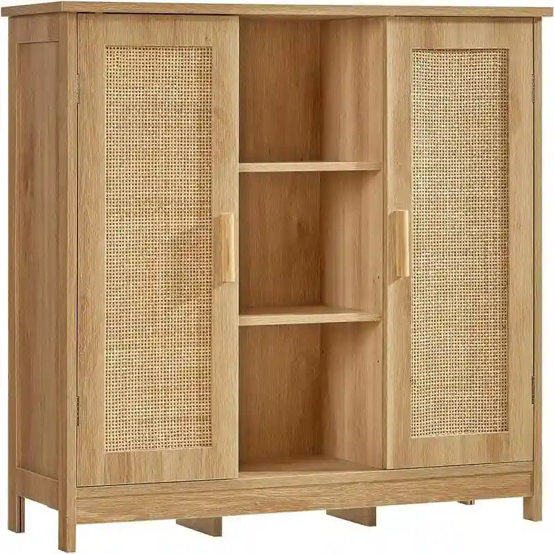 Armoire de rangement à 2 portes et 4 étagères - 11,8 cm (P) x 35,4 cm (L) x 31,7 cm (H)