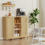 Armoire de rangement à 2 portes et 4 étagères - 11,8 cm (P) x 35,4 cm (L) x 31,7 cm (H)