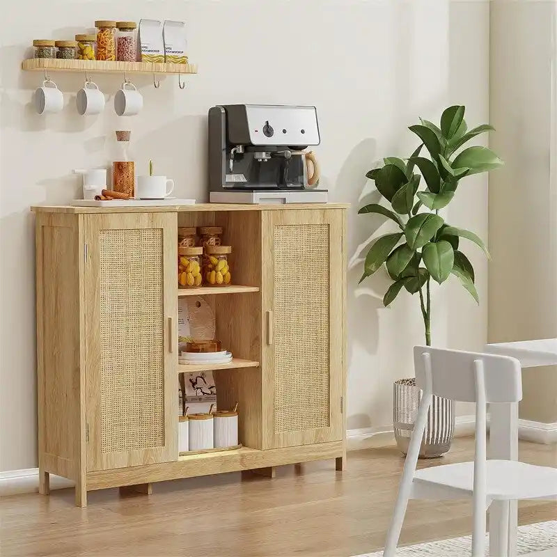 Armoire de rangement à 2 portes et 4 étagères - 11,8 cm (P) x 35,4 cm (L) x 31,7 cm (H)