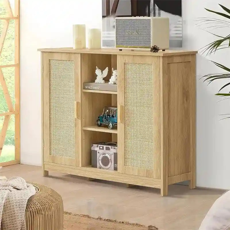 Armoire de rangement à 2 portes et 4 étagères - 11,8 cm (P) x 35,4 cm (L) x 31,7 cm (H)