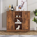 Armoire de rangement à 2 portes et 4 étagères - 11,8 cm (P) x 35,4 cm (L) x 31,7 cm (H)