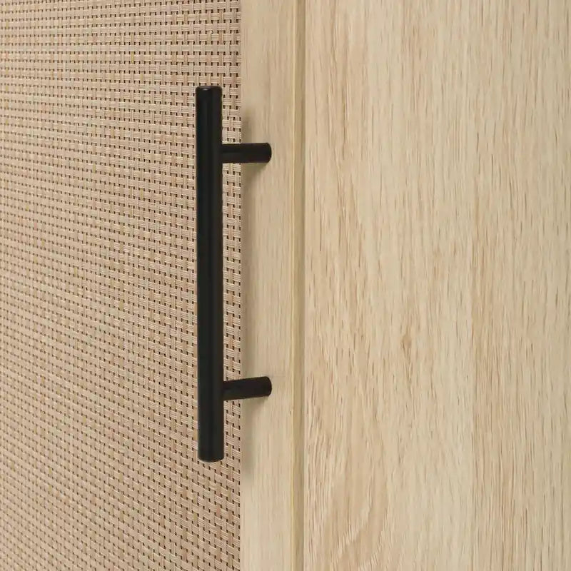 Meuble d'angle, porte en rotin, table d'angle autoportante pour petits espaces, étagère d'angle pour salon