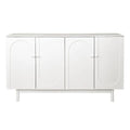 Buffet/meuble de rangement à 4 portes avec moulures en creux