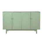 Buffet/meuble de rangement à 4 portes avec moulures en creux