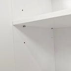 Buffet/meuble de rangement à 4 portes avec moulures en creux