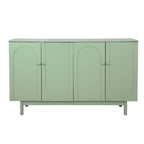 Buffet/meuble de rangement à 4 portes avec moulures en creux