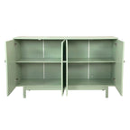 Buffet/meuble de rangement à 4 portes avec moulures en creux