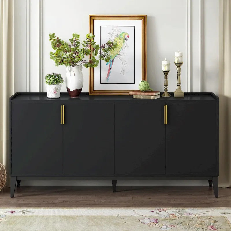 Buffet de rangement en bois à 4 portes