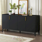 Buffet de rangement en bois à 4 portes
